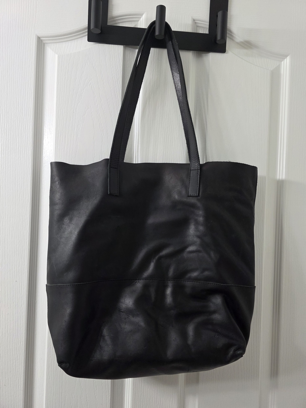 Able Mamuye Black Leather Tote
